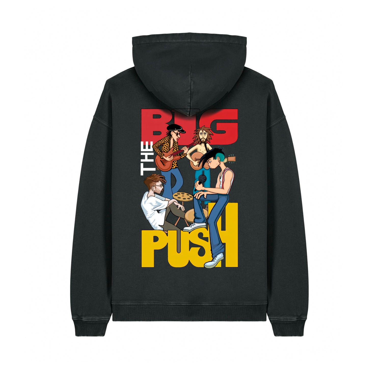 The Big Push Band Hoodie - Faded Black